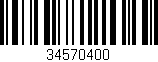 Código de barras (EAN, GTIN, SKU, ISBN): '34570400'