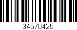 Código de barras (EAN, GTIN, SKU, ISBN): '34570425'