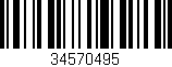 Código de barras (EAN, GTIN, SKU, ISBN): '34570495'