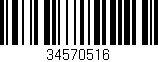 Código de barras (EAN, GTIN, SKU, ISBN): '34570516'