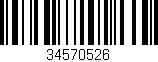 Código de barras (EAN, GTIN, SKU, ISBN): '34570526'