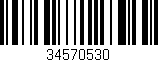 Código de barras (EAN, GTIN, SKU, ISBN): '34570530'