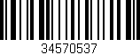 Código de barras (EAN, GTIN, SKU, ISBN): '34570537'