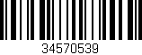 Código de barras (EAN, GTIN, SKU, ISBN): '34570539'