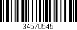 Código de barras (EAN, GTIN, SKU, ISBN): '34570545'