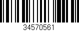 Código de barras (EAN, GTIN, SKU, ISBN): '34570561'