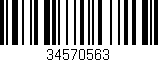 Código de barras (EAN, GTIN, SKU, ISBN): '34570563'