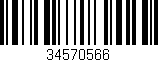 Código de barras (EAN, GTIN, SKU, ISBN): '34570566'