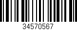 Código de barras (EAN, GTIN, SKU, ISBN): '34570567'