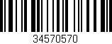 Código de barras (EAN, GTIN, SKU, ISBN): '34570570'
