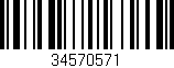 Código de barras (EAN, GTIN, SKU, ISBN): '34570571'