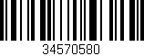 Código de barras (EAN, GTIN, SKU, ISBN): '34570580'