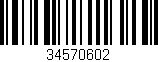 Código de barras (EAN, GTIN, SKU, ISBN): '34570602'