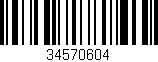 Código de barras (EAN, GTIN, SKU, ISBN): '34570604'