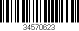 Código de barras (EAN, GTIN, SKU, ISBN): '34570623'