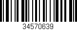 Código de barras (EAN, GTIN, SKU, ISBN): '34570639'