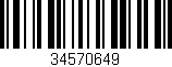 Código de barras (EAN, GTIN, SKU, ISBN): '34570649'