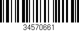 Código de barras (EAN, GTIN, SKU, ISBN): '34570661'