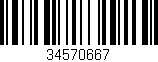 Código de barras (EAN, GTIN, SKU, ISBN): '34570667'