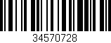 Código de barras (EAN, GTIN, SKU, ISBN): '34570728'