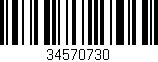 Código de barras (EAN, GTIN, SKU, ISBN): '34570730'