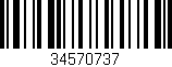 Código de barras (EAN, GTIN, SKU, ISBN): '34570737'