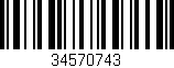 Código de barras (EAN, GTIN, SKU, ISBN): '34570743'