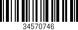 Código de barras (EAN, GTIN, SKU, ISBN): '34570746'
