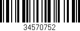 Código de barras (EAN, GTIN, SKU, ISBN): '34570752'