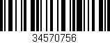 Código de barras (EAN, GTIN, SKU, ISBN): '34570756'