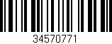 Código de barras (EAN, GTIN, SKU, ISBN): '34570771'