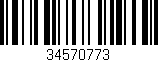 Código de barras (EAN, GTIN, SKU, ISBN): '34570773'