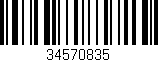 Código de barras (EAN, GTIN, SKU, ISBN): '34570835'