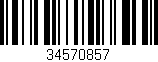 Código de barras (EAN, GTIN, SKU, ISBN): '34570857'