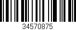 Código de barras (EAN, GTIN, SKU, ISBN): '34570875'