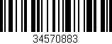 Código de barras (EAN, GTIN, SKU, ISBN): '34570883'