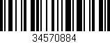 Código de barras (EAN, GTIN, SKU, ISBN): '34570884'