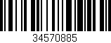 Código de barras (EAN, GTIN, SKU, ISBN): '34570885'