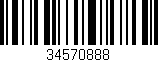 Código de barras (EAN, GTIN, SKU, ISBN): '34570888'