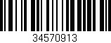 Código de barras (EAN, GTIN, SKU, ISBN): '34570913'