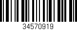 Código de barras (EAN, GTIN, SKU, ISBN): '34570919'