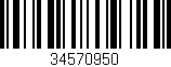 Código de barras (EAN, GTIN, SKU, ISBN): '34570950'
