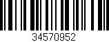 Código de barras (EAN, GTIN, SKU, ISBN): '34570952'