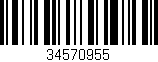 Código de barras (EAN, GTIN, SKU, ISBN): '34570955'
