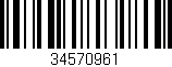 Código de barras (EAN, GTIN, SKU, ISBN): '34570961'