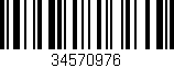 Código de barras (EAN, GTIN, SKU, ISBN): '34570976'