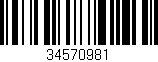 Código de barras (EAN, GTIN, SKU, ISBN): '34570981'