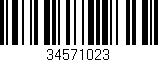 Código de barras (EAN, GTIN, SKU, ISBN): '34571023'