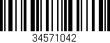 Código de barras (EAN, GTIN, SKU, ISBN): '34571042'