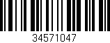Código de barras (EAN, GTIN, SKU, ISBN): '34571047'